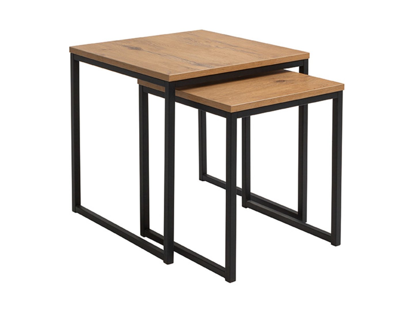 AROZ bēniņu galda komplekts, 40/50 cm, ozola imitācija, melns — 5 attēls