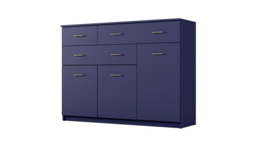 Liela viesistabas kumode ar skapjiem un daudzām atvilktnēm 150 cm Cobalt – GRANDE