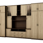 Sekcija SAWA 390 × 232 cm Sonoma Ciemna / Sonoma Jasna