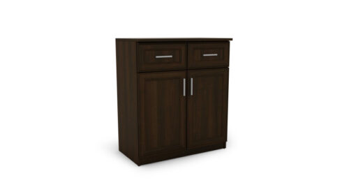 Kumode ar durvīm un atvilktnēm 80 cm Sonoma Dark – OPTIMA
