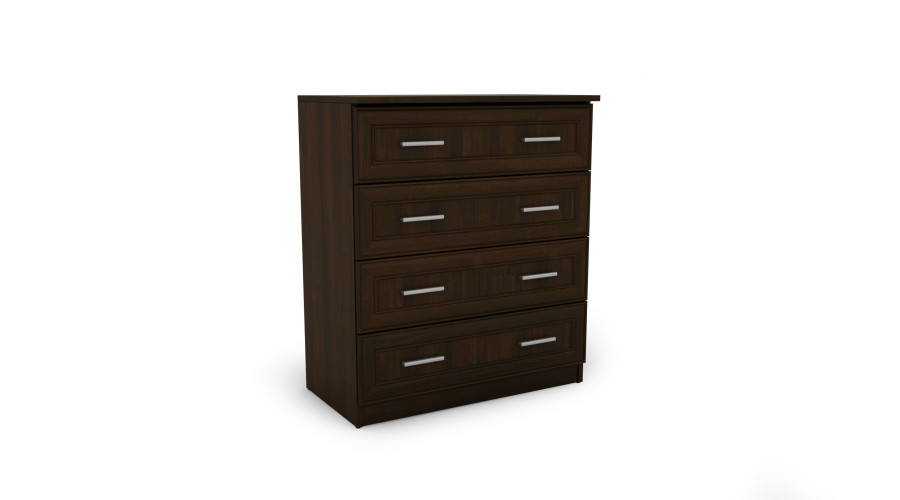 Kompakta kumode ar 4 atvilktnēm, 80 cm, Sonoma Dark – NANO