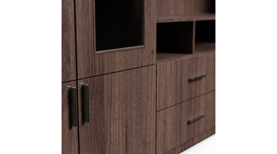 Sekcija VERO ar stikla vitrīnām 303 × 240 cm, Orzech Okapi — изображение 4