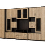 Sekcija LENA 405 × 210 cm, Sonoma Dark / Halifax Stain