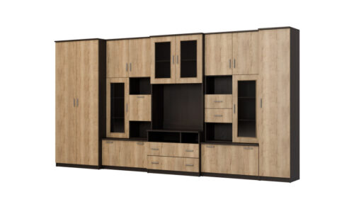 Sekcija LENA 405 × 210 cm, Sonoma Dark / Halifax Stain
