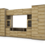 Sekcija TAIGA 370 × 210 cm Sonoma Jasna / Grand Natural Oak