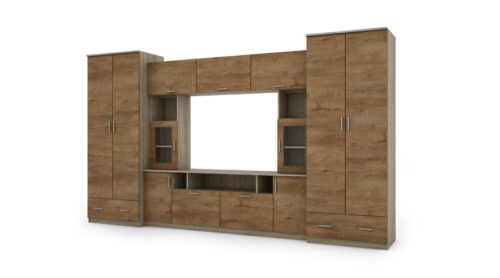 Sekcija TAIGA 370 × 210 cm Sonoma Jasna / Dąb Lefkas