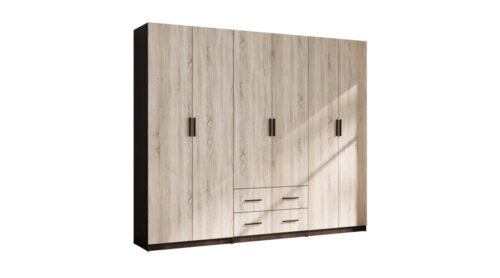 Modulārais skapis 260 cm Sonoma Light – MAX Premium komplekts