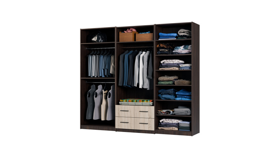 Modulārais skapis 260 cm Sonoma Light - MAX Premium komplekts — изображение 3