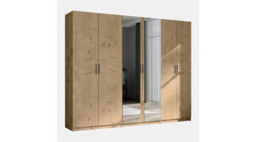 Modulārais skapis 270 cm, ozolkoka krāsā, “Lancelot” – MAX Premium komplekts