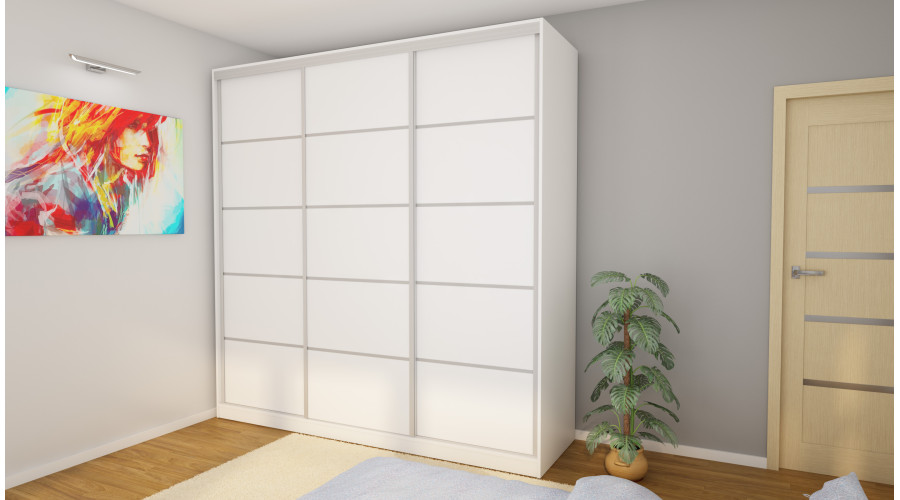 Skapis 3D/240 - plaukti, atvilktnes, pakaramie