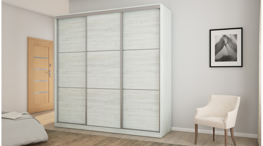 Bīdāms skapis 3D/220 - пакарамие, грози, плаукти, атвилктнес