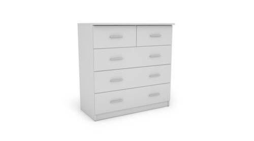 Augsta kumode ar 5 atvilktnēm, 90 cm, Biel – MARSYLIA