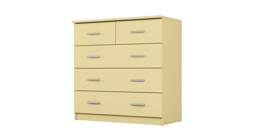 Augsta kumode ar 5 atvilktnēm, 90 cm, Wanilia – MARSYLIA
