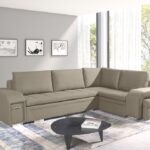 Ail New Corner Gr3 izvelkamais stūra dīvāns ar bāra leti un pufu