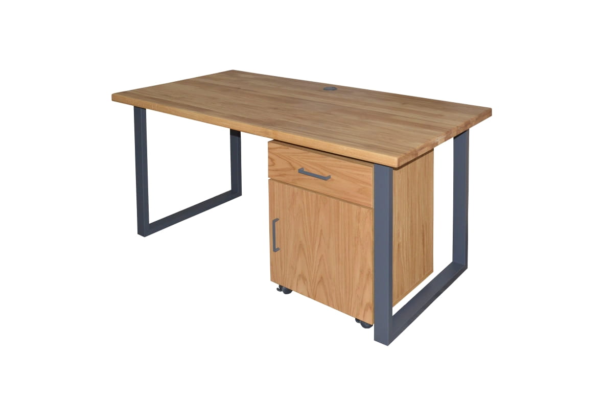 Galds ar metāla kājām 160x80 — 2 attēls