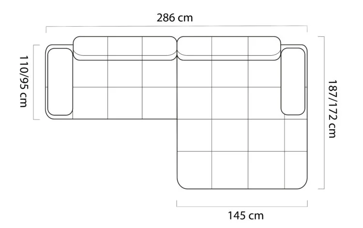 Stūra dīvāns MORENO S — 9 attēls