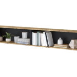 Lenart BED CONCEPT BC-30 Piekaramais plaukts – dab artisan/czarny