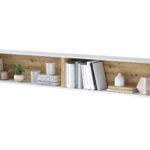 Lenart BED CONCEPT BC-30 Piekaramais plaukts – bialy/dab artisan