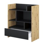 Lenart BED CONCEPT BC-25 Skapis dab artisan/czarny