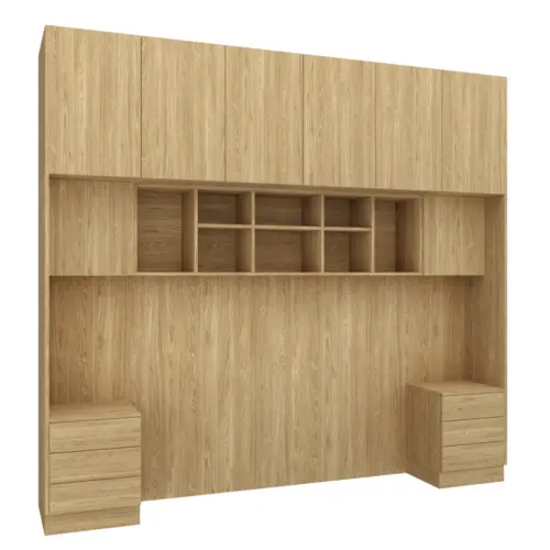 Gulta Sleep Varia Base 140 x 200 cm ar naktsgaldiņiem-eļļots ozols / eļļots ozols