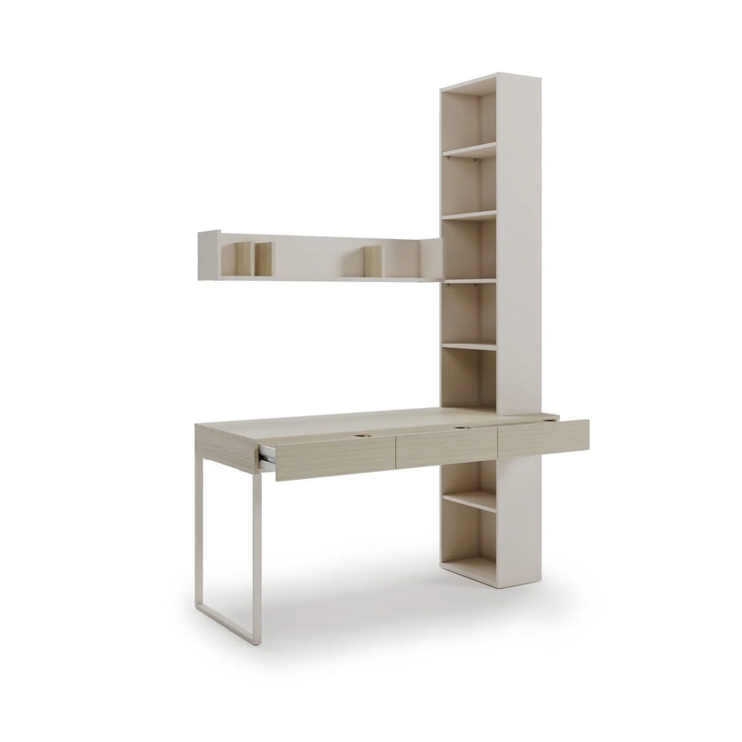 Rakstāmgalds CHARLIE CH 21 ar grāmatu skapi un plauktu, 150 cm Lenart — изображение 3