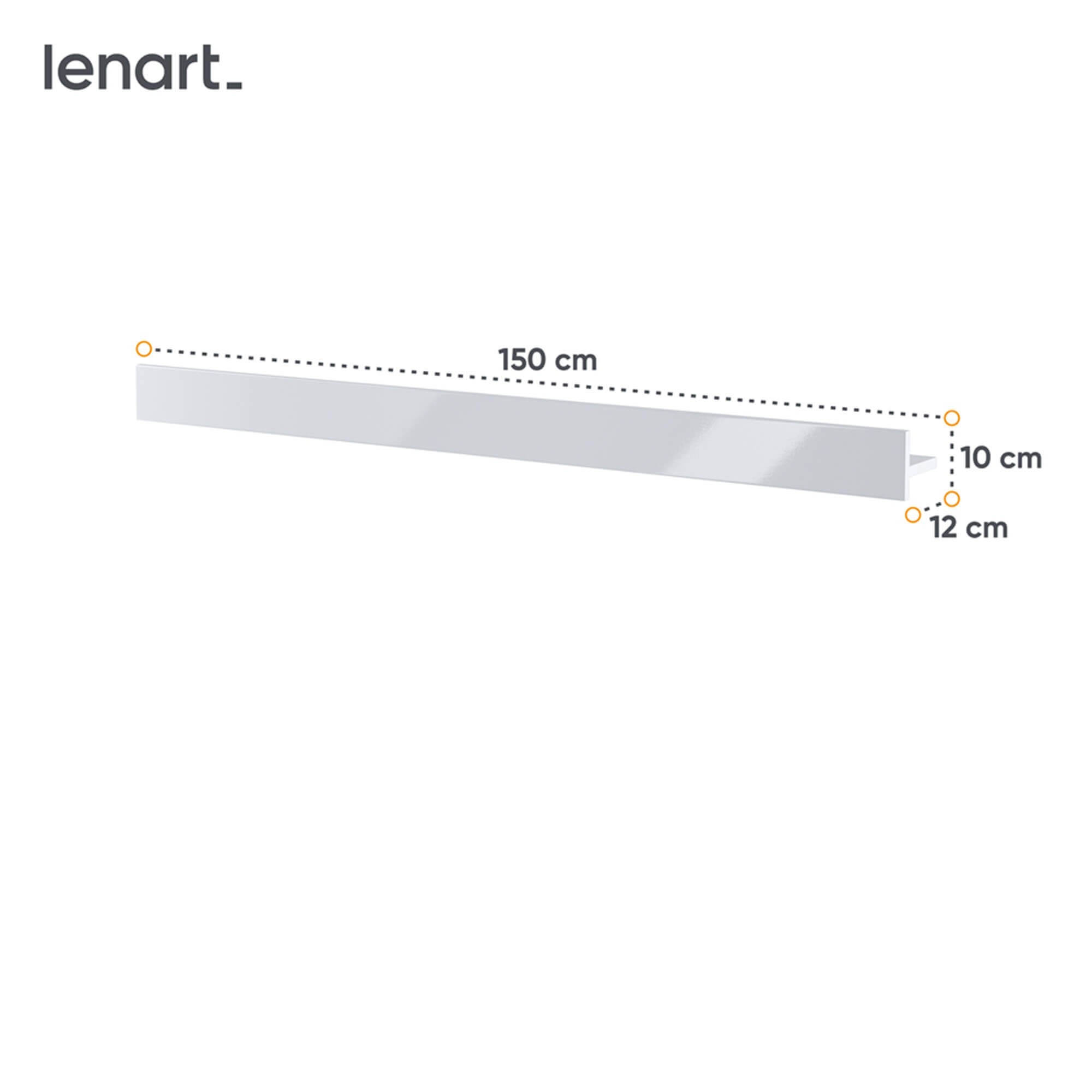 Lenart CONCEPT PRO CP-13 Plaukts bialy — 2 attēls