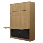 Vertikāla sienas gulta ar galdu GENIUS GS-P-V-B-140 - Dąb olejowany - New Elegance