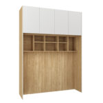 Gulta Sleep Varia Base 160 x 200 cm-eļļots ozols / Balts Matēts