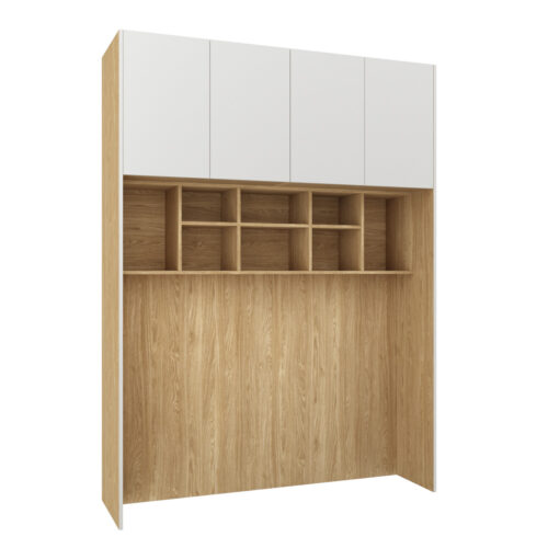 Gulta Sleep Varia Base 140 x 200 cm-eļļots ozols / Balts Matēts