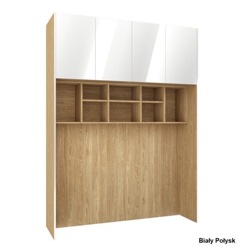 Gulta Sleep Varia Base 140 x 200 cm-eļļots ozols / Balts Spīdums