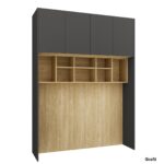 Gulta Sleep Varia Base 160 x 200 cm-eļļots ozols / Grafīts