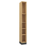 Plaukts SLEEP VARIA 30 cm ar atvērtu plauktu - eļļots ozols / Grafīts