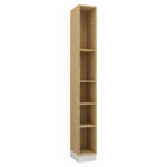 Plaukts SLEEP VARIA 30 cm ar atvērtu plauktu - eļļots ozols / Balts Spīdums