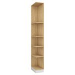 Plaukts SLEEP VARIA 30 cm, Kreisā puse - eļļots ozols / Balts Matēts