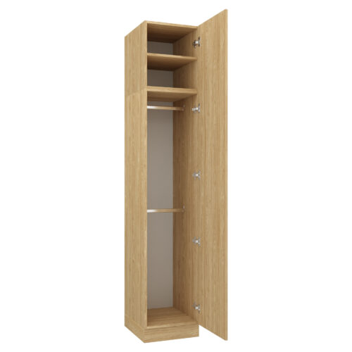 Skapis SLEEP VARIA 1D ar pakaramo un plauktu 45 cm – Eļļots Ozols / Eļļots Ozols