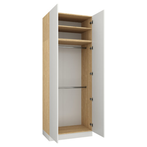 Divdurvju skapis Sleep Varia 90 cm Eļļots Ozols / Balts Matēts