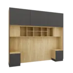 Gulta Sleep Varia Base 140 x 200 cm ar naktsgaldiņiem-eļļots ozols / grafīts