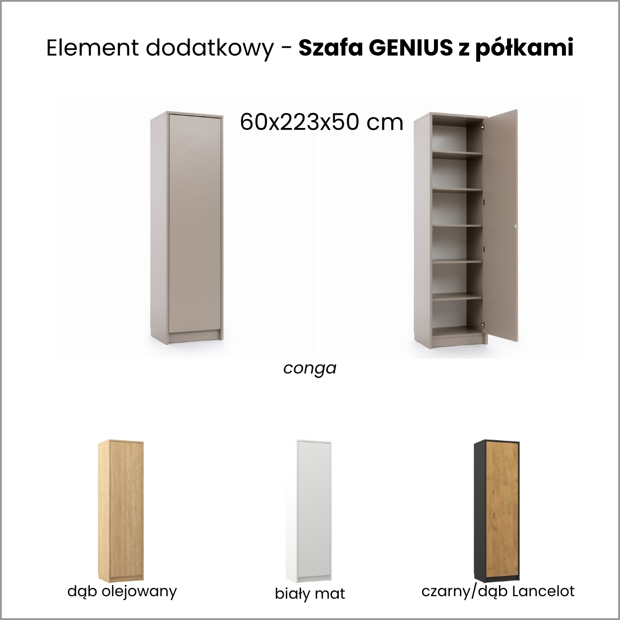 Vertikāla sienas gulta GENIUS GS-PV-140 Congo New Elegance — 17 attēls