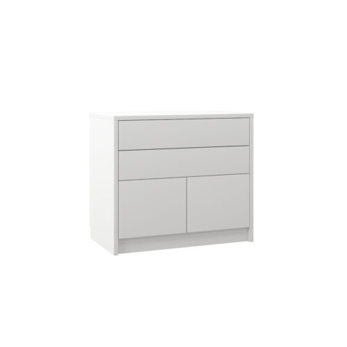 Kumode GS-K-2D2S Bialy paklājiņš GENIUS New Elegance