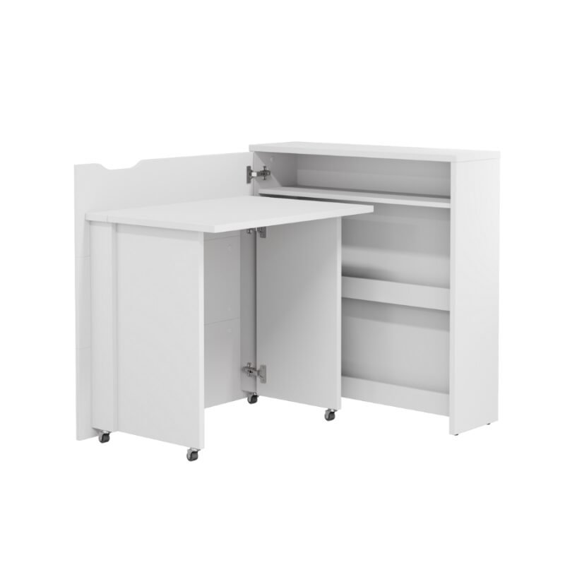 Lenart WORK CONCEPT SLIM Rakstāmgalds 90 CW-02L bialy polysk — 8 attēls