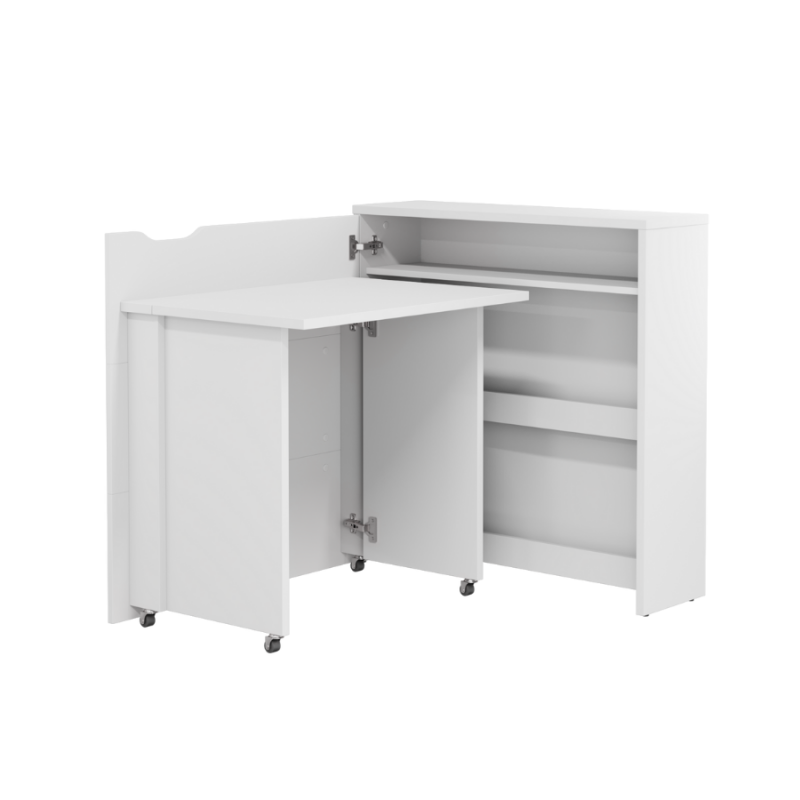 Lenart WORK CONCEPT SLIM Rakstāmgalds 90 CW-02L bialy polysk — 8 attēls