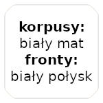 GENIUS Jauna vertikālā gulta – Biały połysk New Elegance