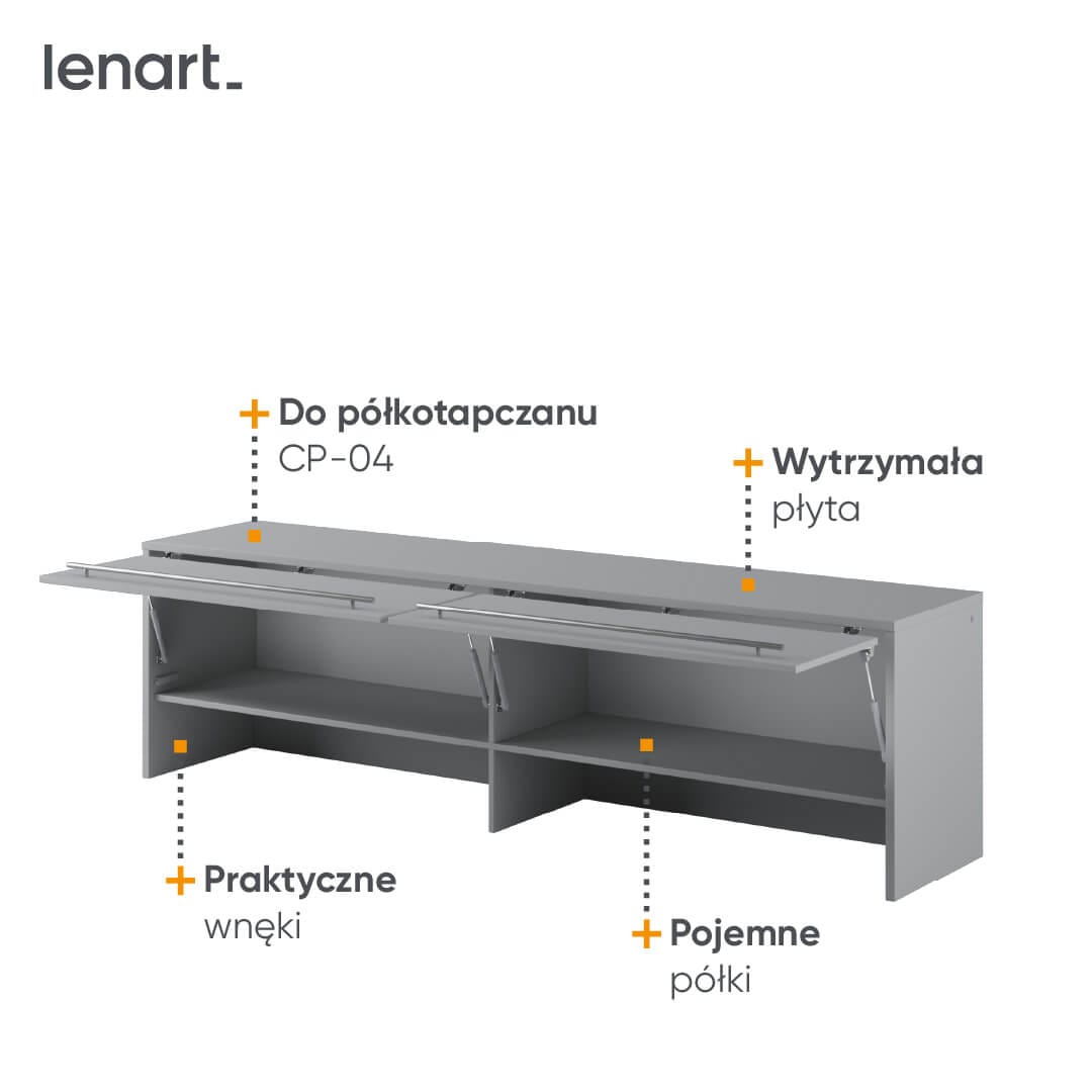 Lenart CONCEPT PRO CP-09 Skapis szary — 3 attēls