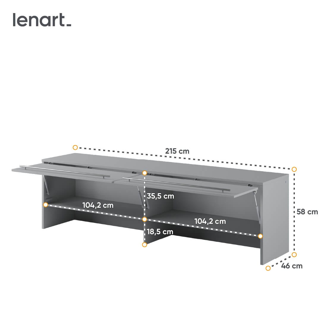 Lenart CONCEPT PRO CP-09 Skapis szary — 4 attēls