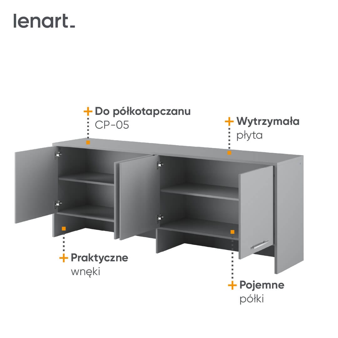 Lenart CONCEPT PRO CP-10 Skapis szary — изображение 3