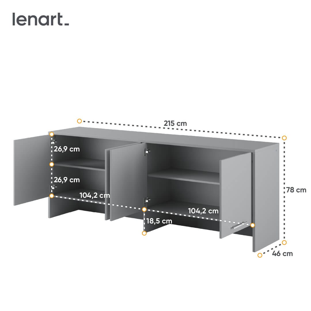 Lenart CONCEPT PRO CP-10 Skapis szary — изображение 4