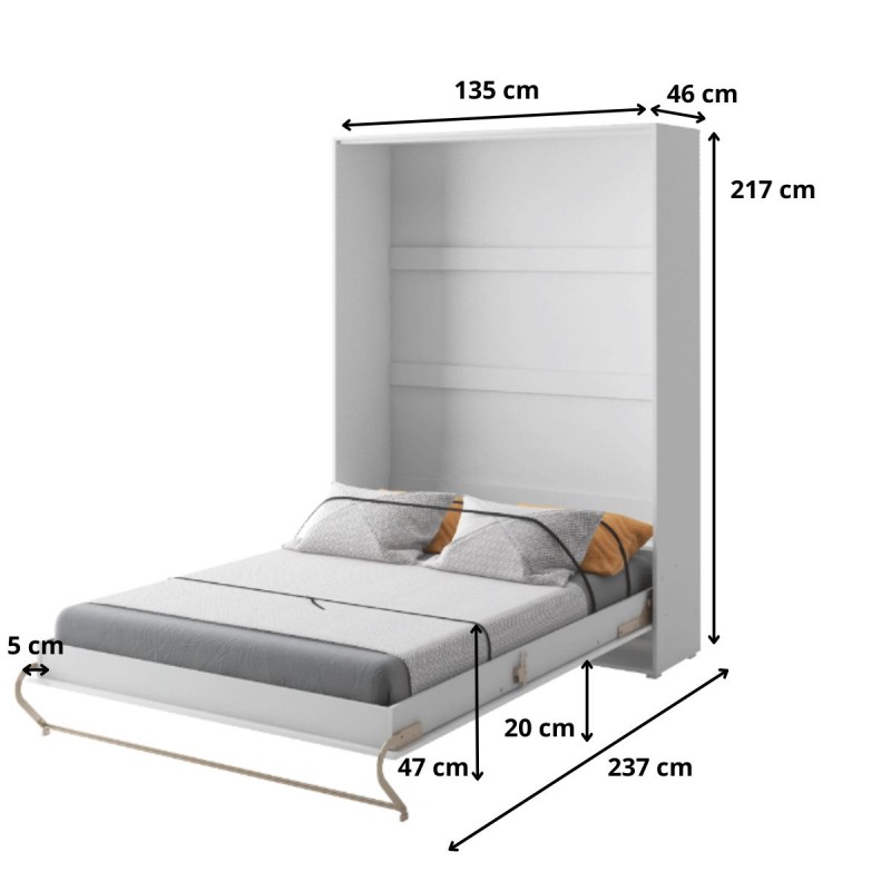Lenart CONCEPT PRO CP-02 120×200 bialy — 4 attēls