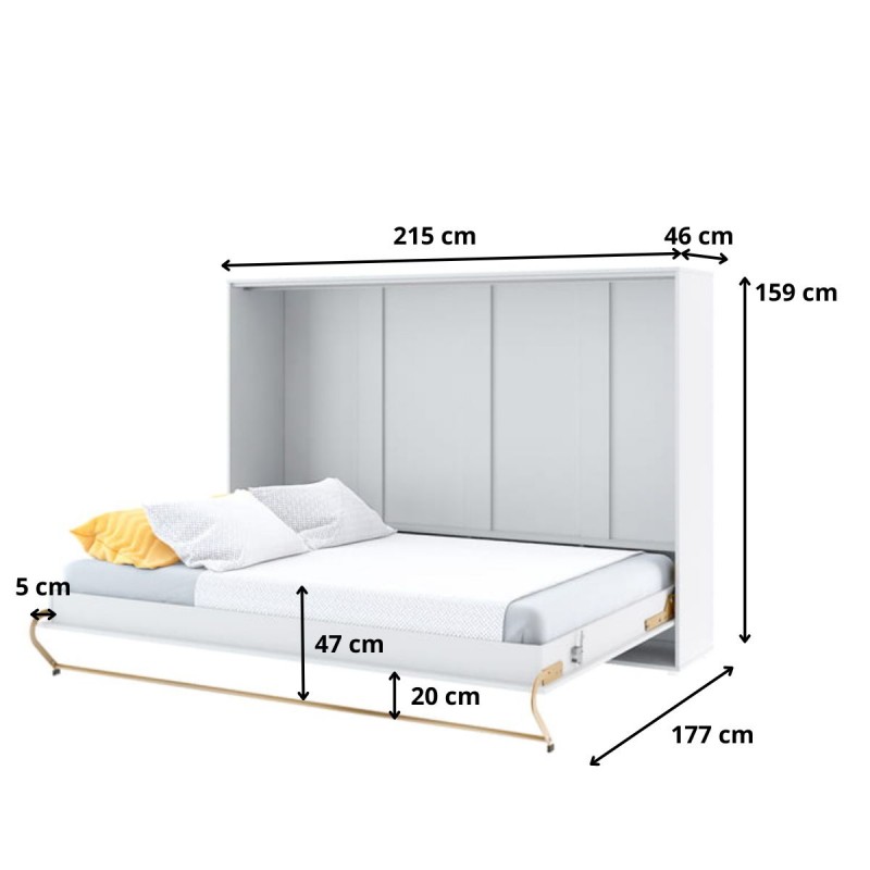 Lenart CONCEPT PRO CP-04 140×200 bialy — 5 attēls