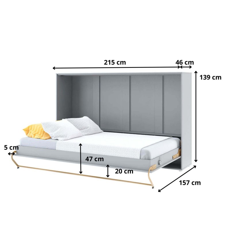 Lenart CONCEPT PRO CP-05 120×200 szary — 5 attēls