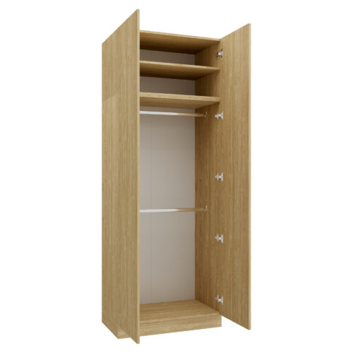 Divdurvju skapis Sleep Varia 90 cm Eļļots Ozols / Eļļots Ozols